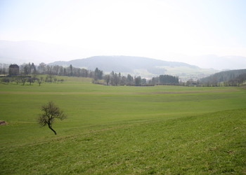 Vue sur le site de Delémont (mars 2004)