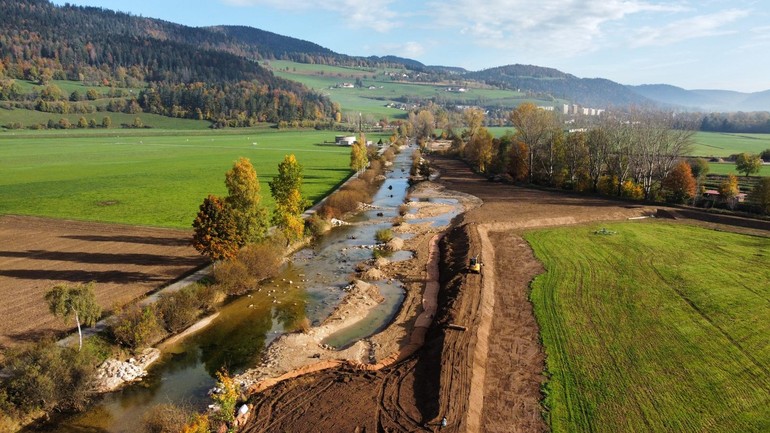 Etat réalisé (octobre 2022) – Areuse. © Bieri Grisoni