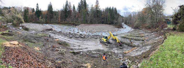 Travaux (novembre 2022) – Epis en cours de réalisation