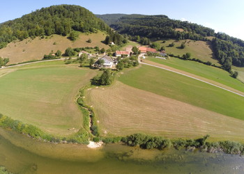 Morphologie du cours d'eau avant les travaux de revitalisation