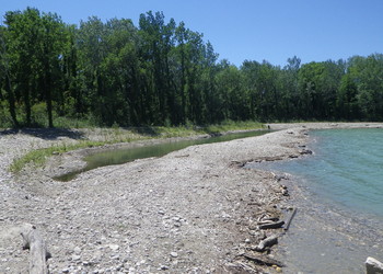 Terrassements terminés sur gravière Lafarge (juillet 2016)