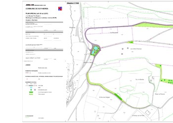 Plan de situation des mesures de compensations écologiques