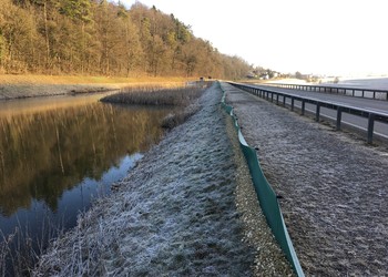 Barrière à batraciens provisoire au nord de la RC247