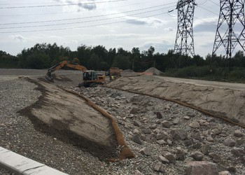 Aménagement des berges internes (août 2017)