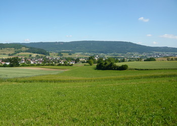 Vue du périmètre depuis le sud du village