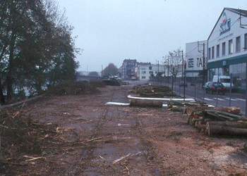 Etat de la berge avant travaux  (novembre 2001) 