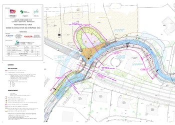 Extrait du plan de situation des travaux