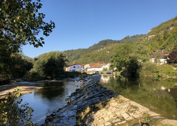 Le seuil de Moulin Grillon infranchissable pour les poissons (sept 2018)