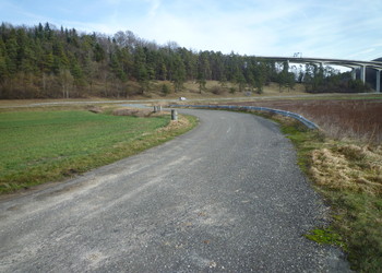 Etat avant déconstruction de l‘ancienne route cantonale