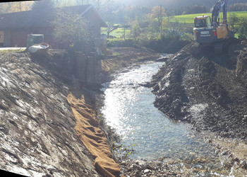 Travaux de génie biologique (installations de lits de plants et plançons)