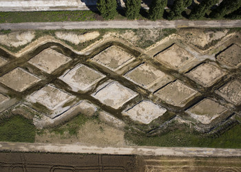 Terrasement des losanges