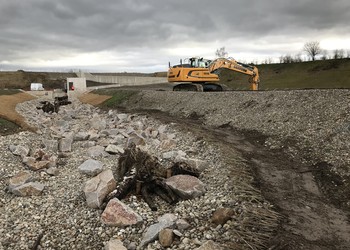 Façonnage des berges (janvier 2018)