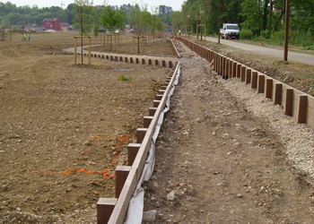 Travaux (avril 2007) : Le Parc prend forme