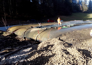 Travaux (novembre 2020) - Installation pour le séchage des boues (déshydratation)