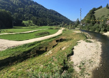 Travaux (septembre 2015) - Morphologie de la Birse après la crue de mai 2015.