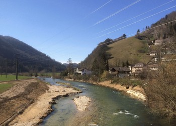 Etat réalisé (mars 2016) - Morphologie de la Birse suite à la crue de février 2016