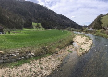 Etat réalisé (avril 2018) – Morphologie de la Birse, deux ans après les travaux, suite aux crues de janvier 2018