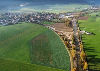 Etat réalisé (octobre 2022) – Nouvelle confluence du Bied de Môtiers et de la Vieille Areuse dans l’Areuse. © Bieri Grisoni