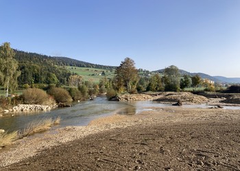 Etat réalisé (octobre 2022) – Nouvelle confluence du Bied de Môtiers avec l’Areuse