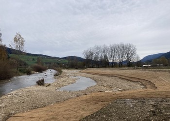 Etat réalisé (novembre 2022) – Areuse : Protection de certains pieds de berges contre l’érosion avec des techniques de génie biologique