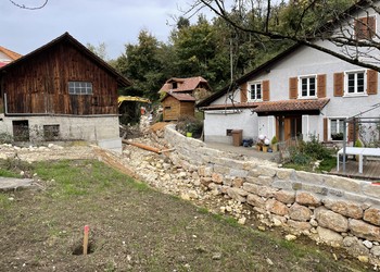 En travaux (octobre 2022) – La Fenatte : reconstitution des berges et du fond du lit de la Fenatte