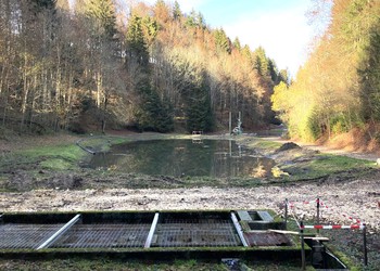 Etat initial (novembre 2020) – Jusqu’à cette date, les eaux usées étaient traitées dans des lagunes qui ne répondaient plus aux exigences de l’OEaux