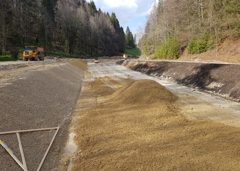 Travaux (avril 2022) – Travaux d’excavation et mise en place du fond (forme) de fouille