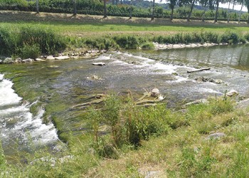 Etat initial (juillet 2020) – Seuils successifs réduisant la migration piscicole et modifiant l’écoulement naturel des eaux.