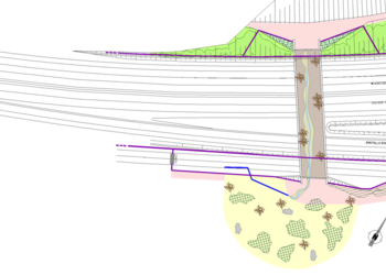 Plan de situation du passage à faune inférieur des Essapeux