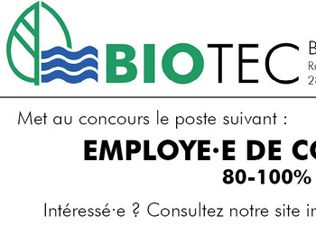 Nous recrutons (employé·e de commerce)