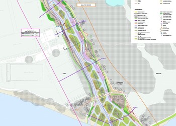 Projet d'ouvrage du secteur aval
