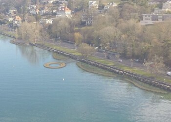 Image de synthèse du projet de revitalisation des rives et de l'accès à l'eau du quai de Cologny