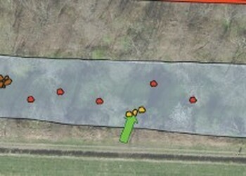 Plan de situation (projet d'ouvrage) illustrant les différents types de structures ainsi que leurs emplacements